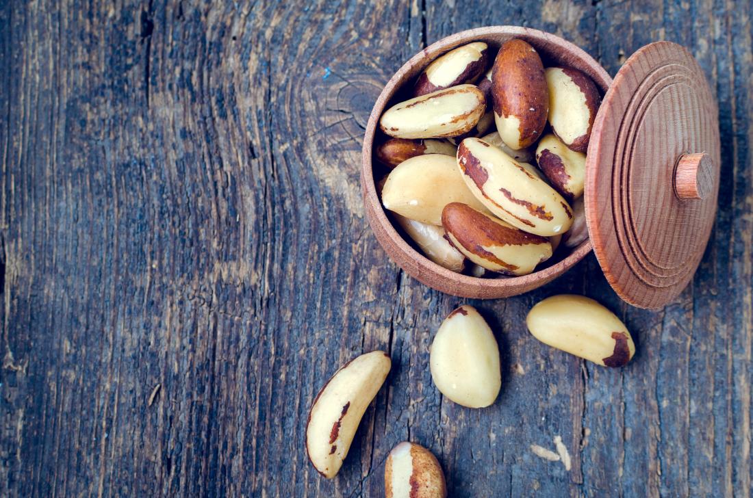 brazil nuts in pot