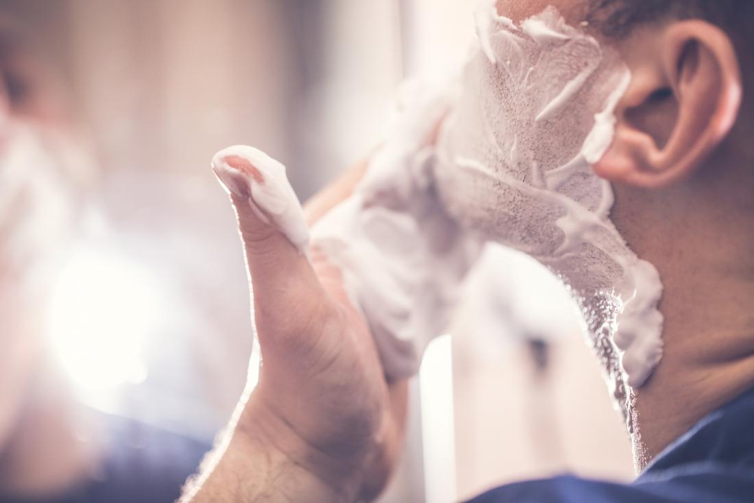 Man preparing to shave