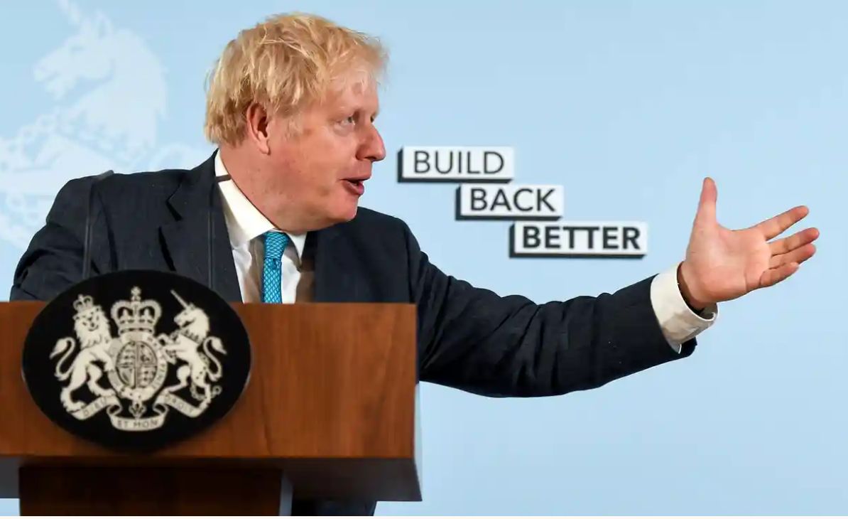 Boris Johnson has used his party's 