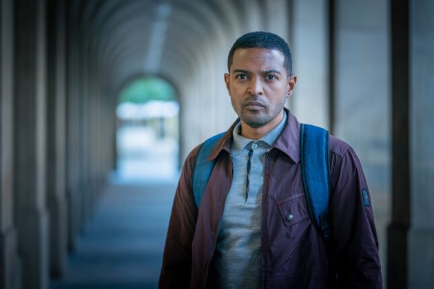 Noel Clarke on the set of