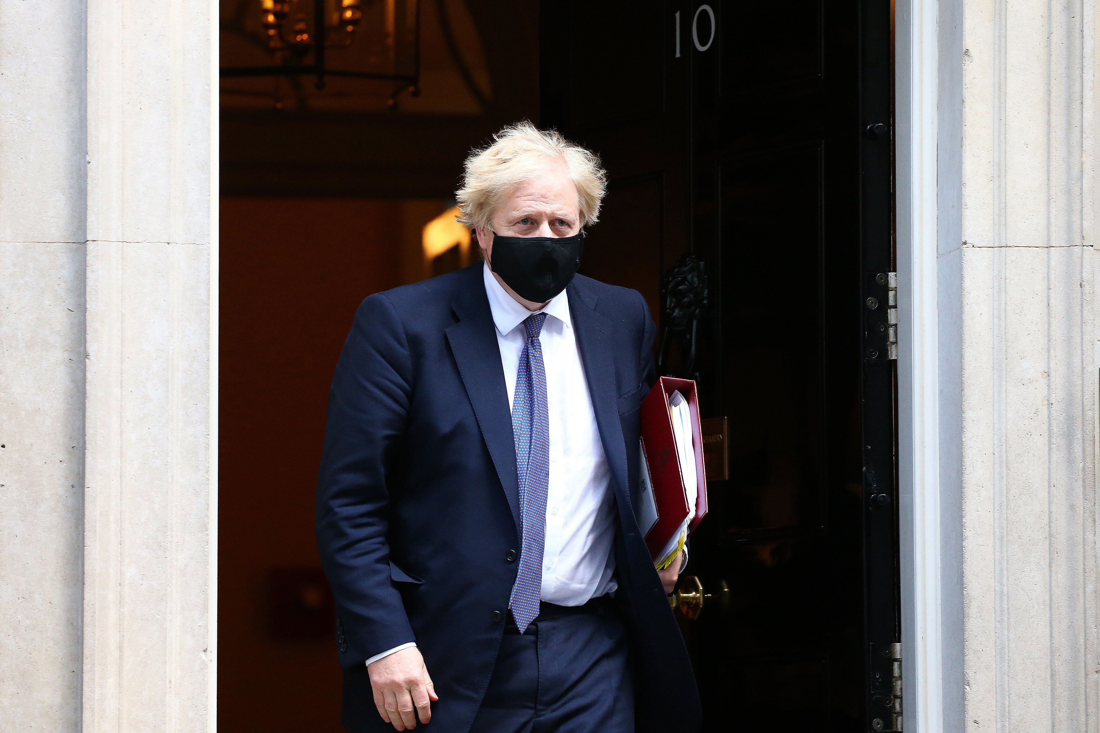 Prime Minister Boris Johnson departs 10 Downing