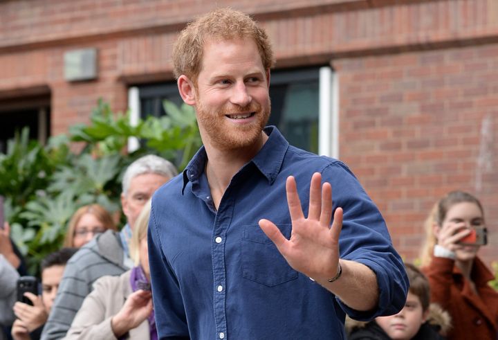 Prince Harry on royal duty in Nottingham in 2016.