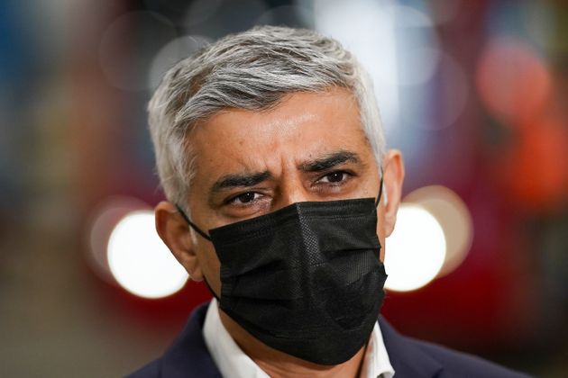 LEEDS, ENGLAND - MAY 19: Sadiq Khan, Mayor of London gives media interviews during a visit to the electric...