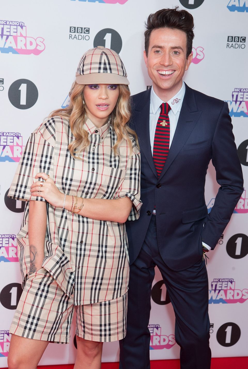 Nick with Rita Ora at the 2017 Teen