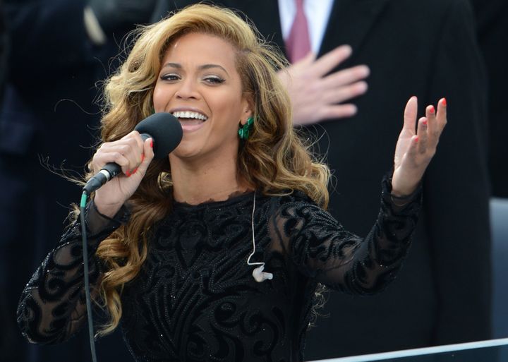 Beyonce performing at President Barack Obama's inauguration.&nbsp;