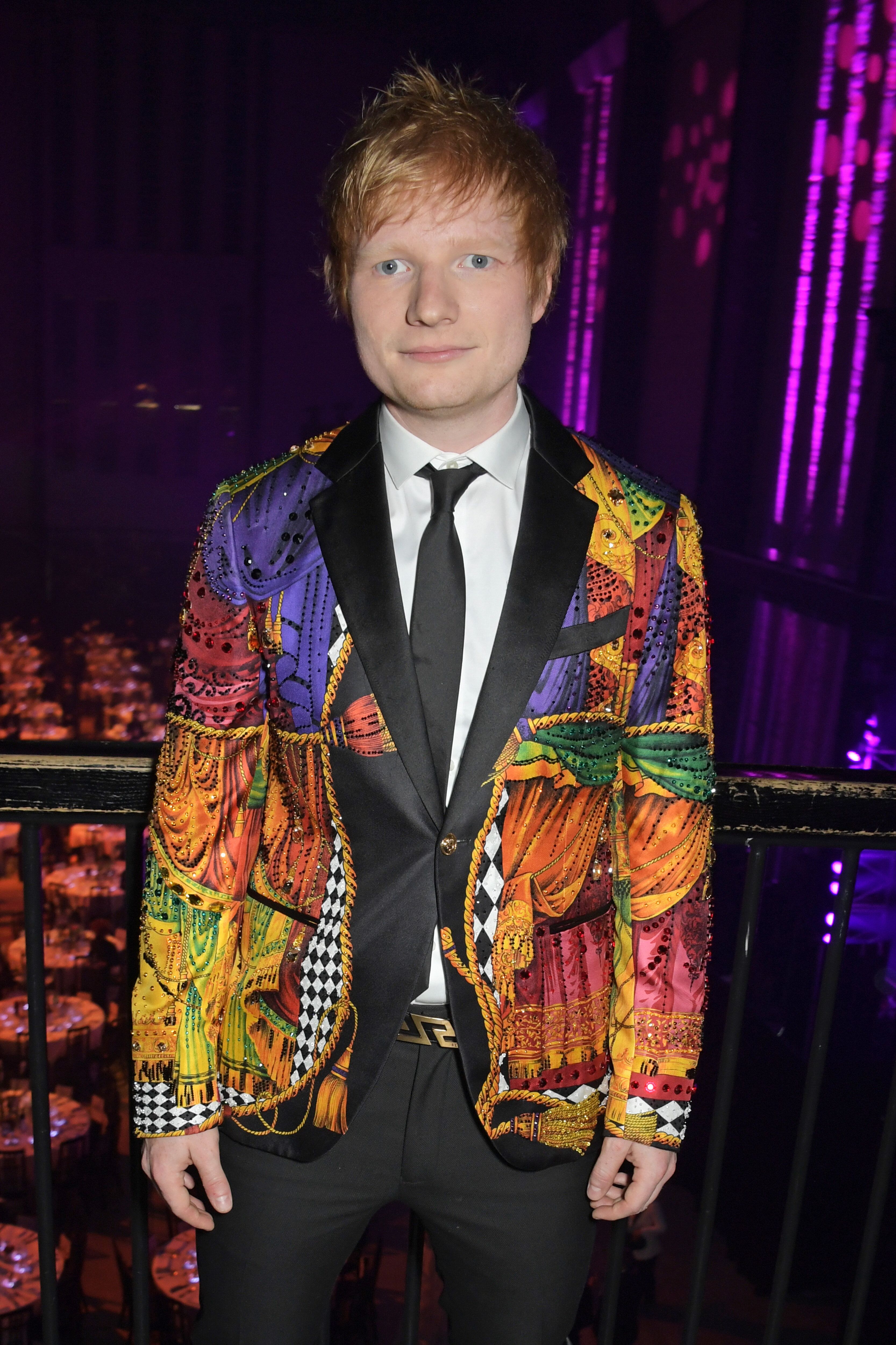 Ed Sheeran pictured in Sir Elton's