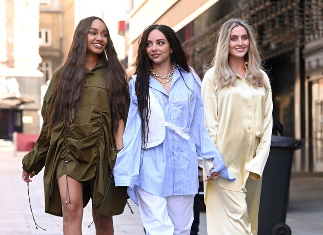 Little Mix pictured out together in