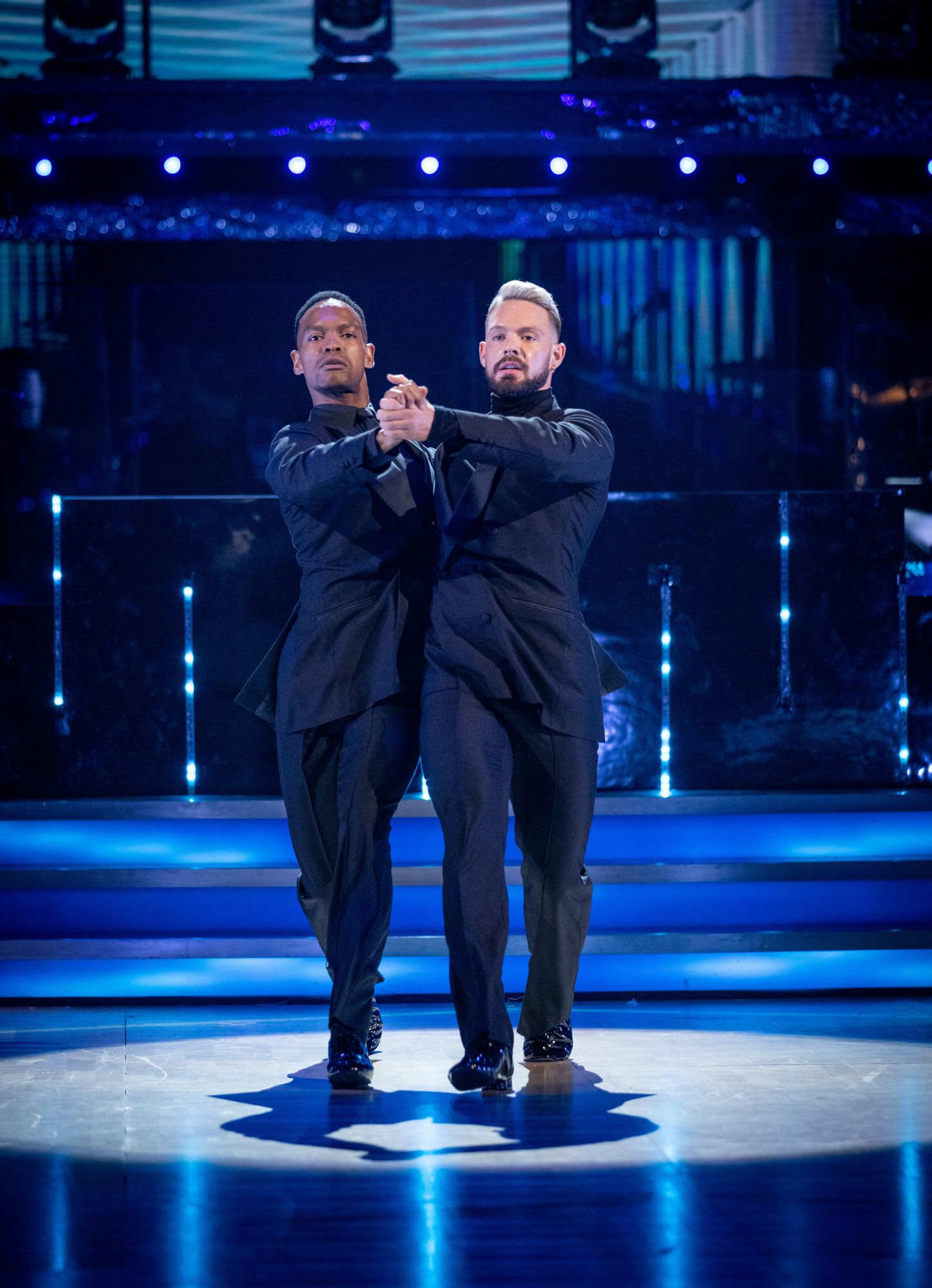 Johannes Radebe and John Whaite on the Strictly dance