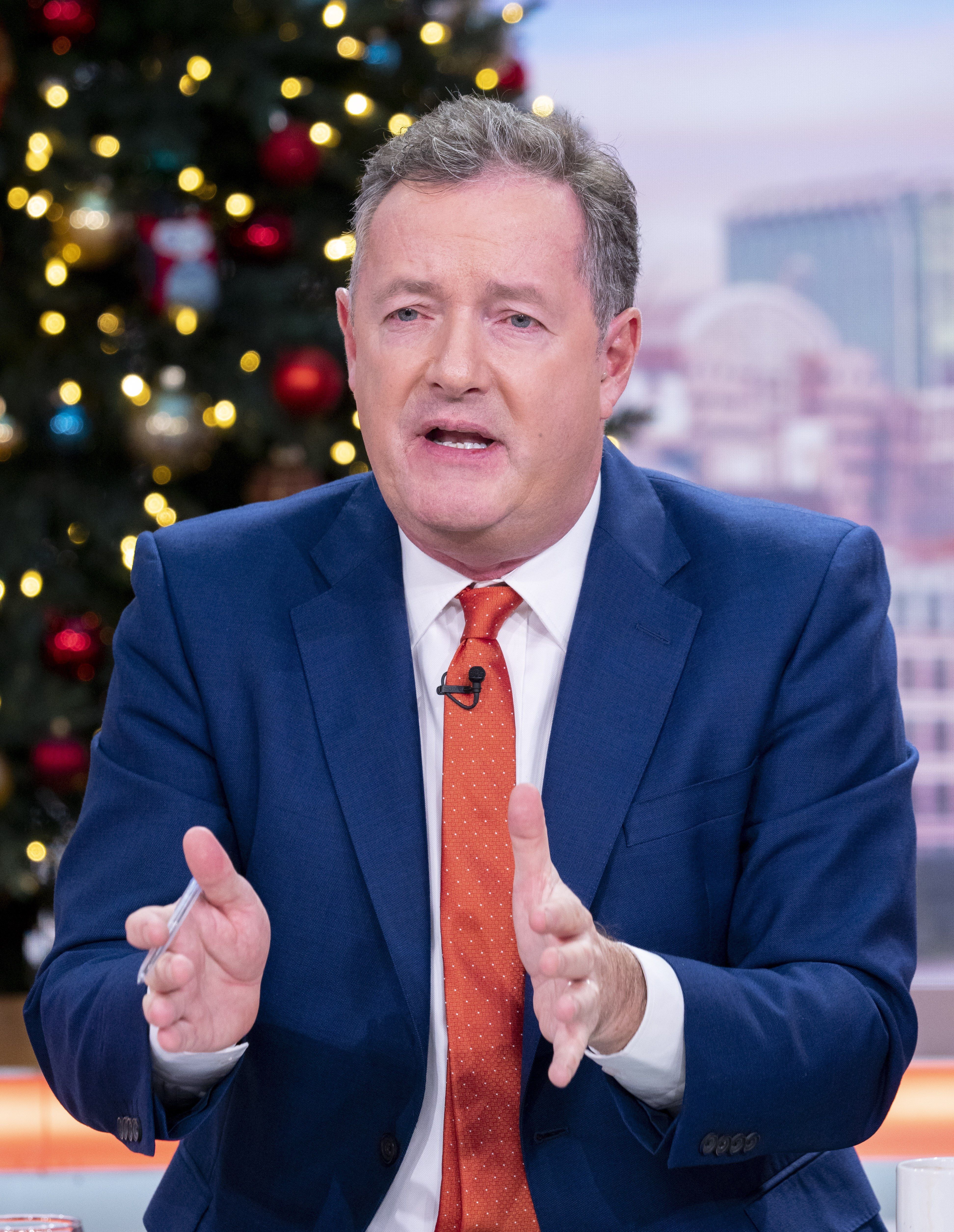 Piers Morgan in the GMB studio