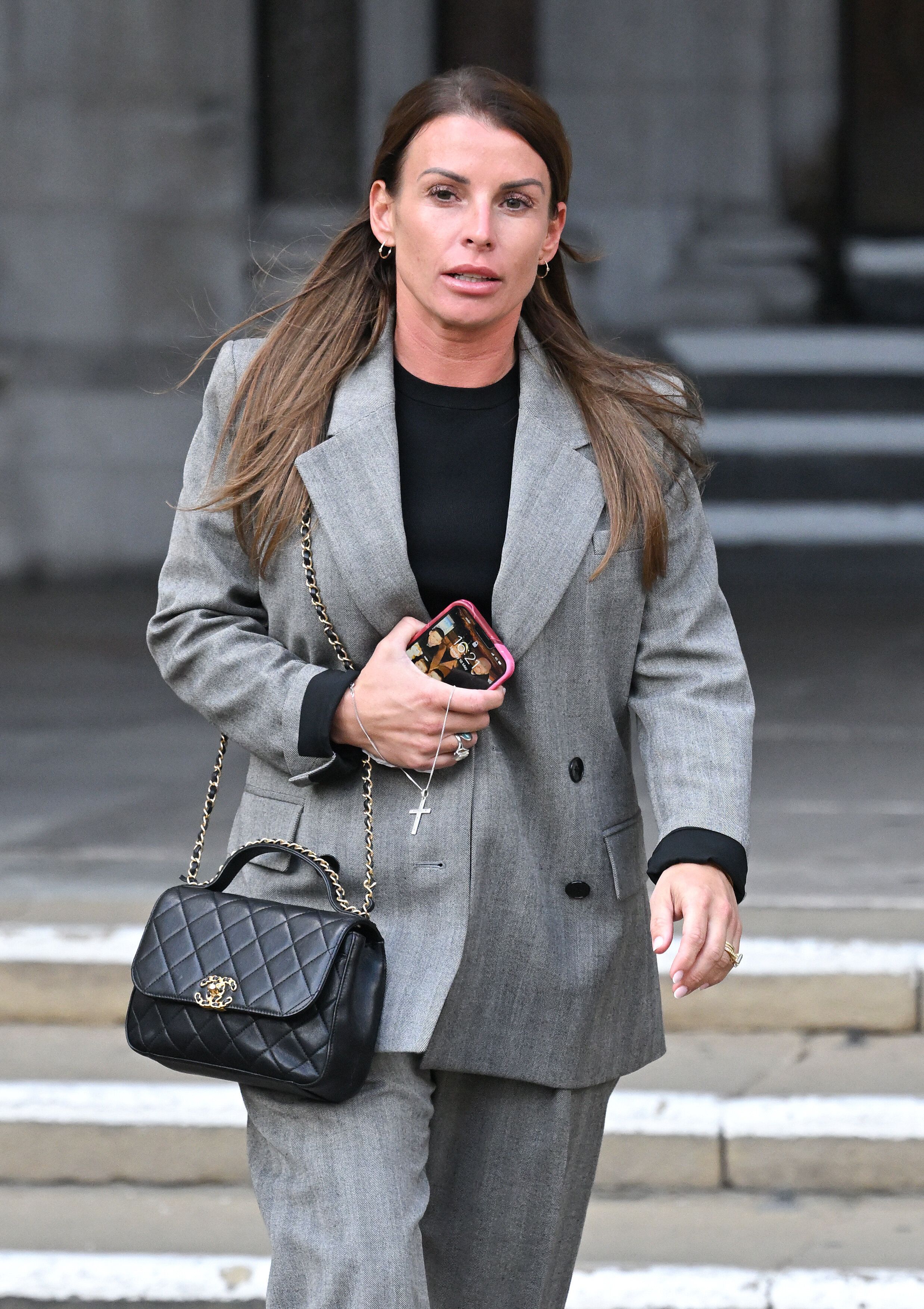 Coleen Rooney leaving court earlier this year