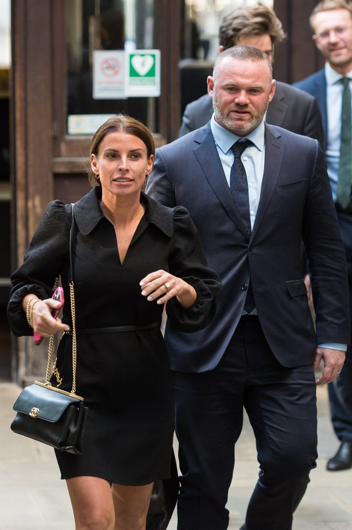 Coleen Rooney and her footballer husband Wayne