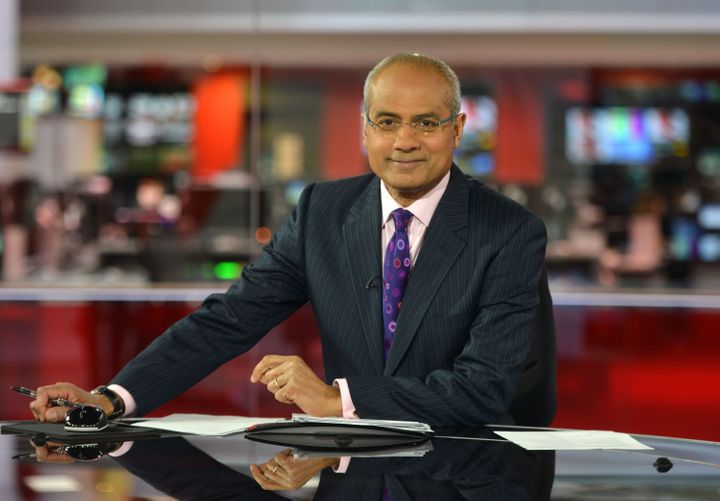 George in the BBC News studio