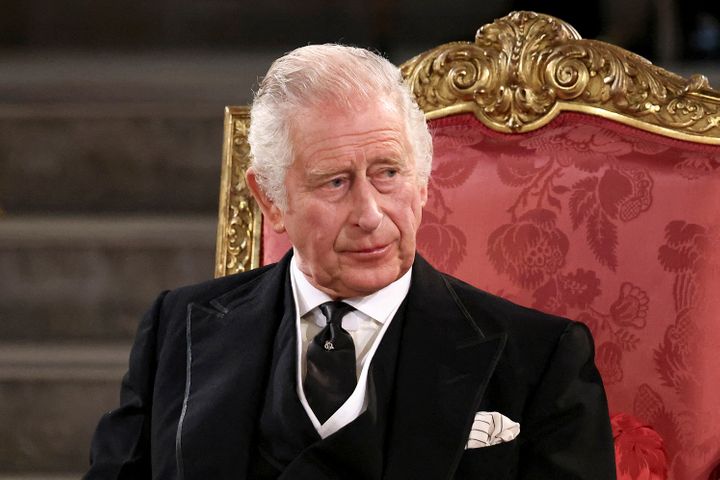 King Charles III in Westminster Hall