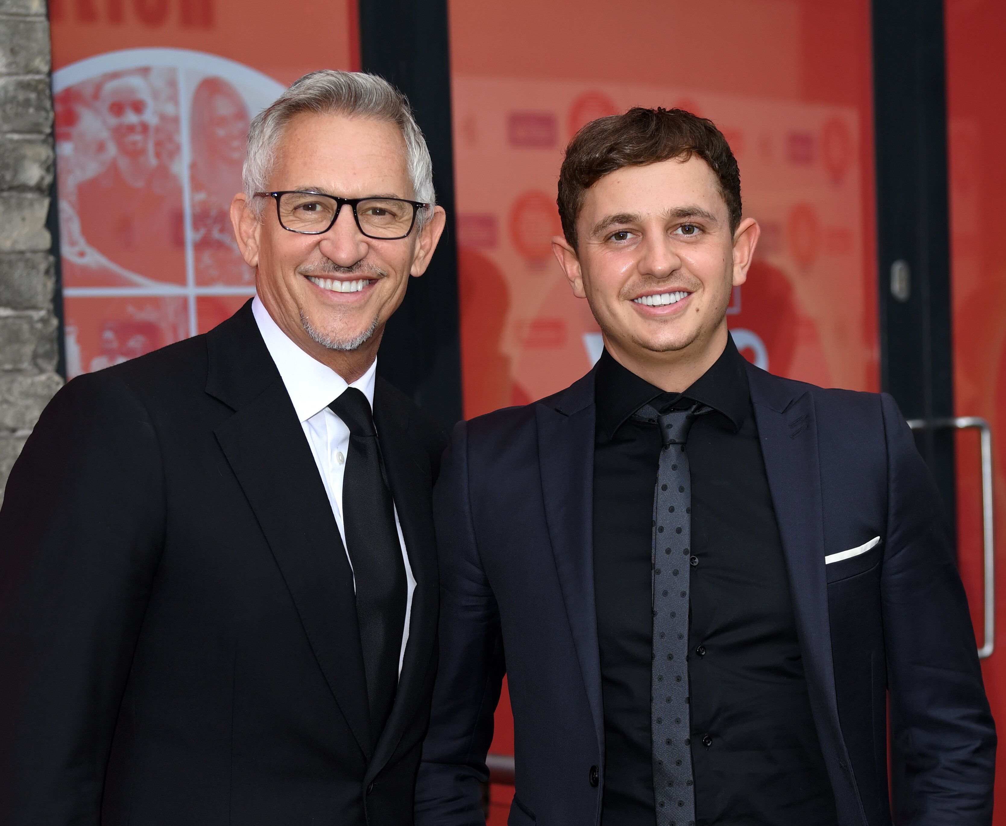 (L-R) Gary Lineker and son George Lineker