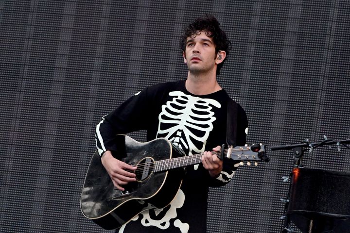 Matty on stage during Phoebe Bridgers' Eras tour set