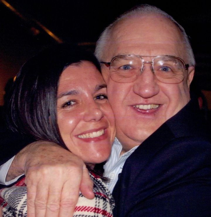 The author with her dad.