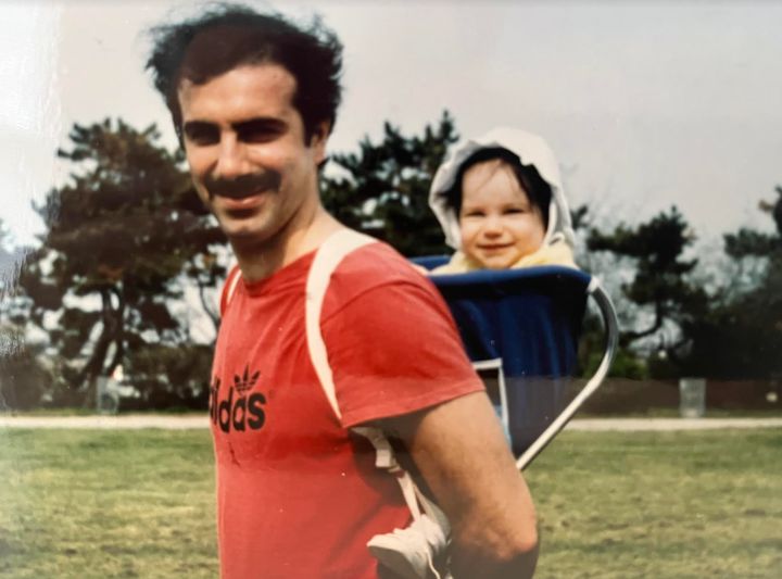 The author and her dad in 1978.