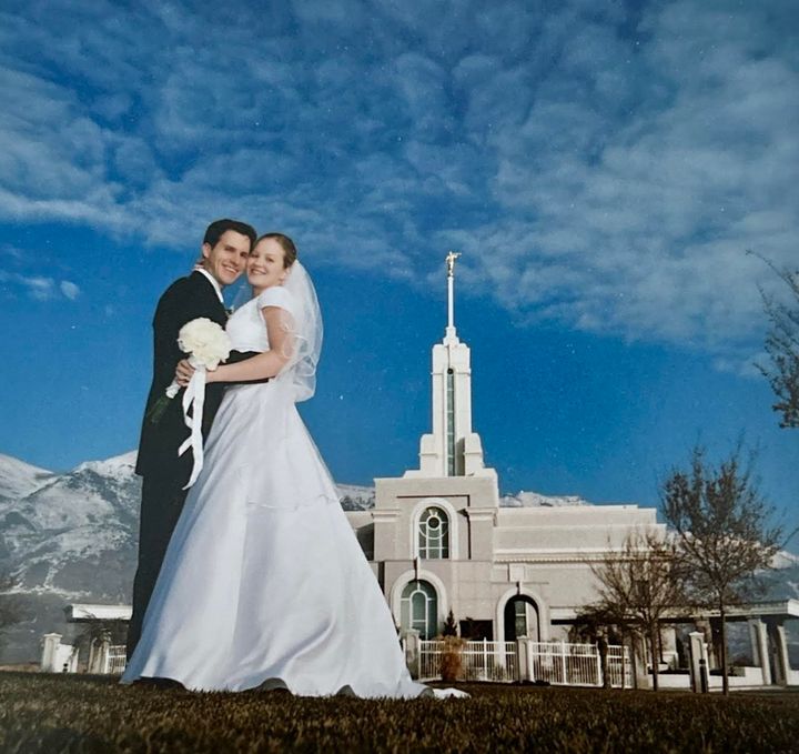 "Four months after we met, Rick and I married in the Mount Timpanogos Temple in American Fork, Utah, on January 11, 2002," the author writes.