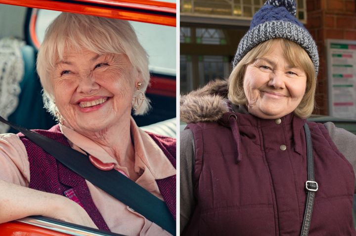 Annette Badland in Heartstopper (left) and EastEnders (right)