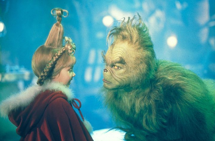 Jim Carrey's tricky costume left him in something of a Grinch-y mindset