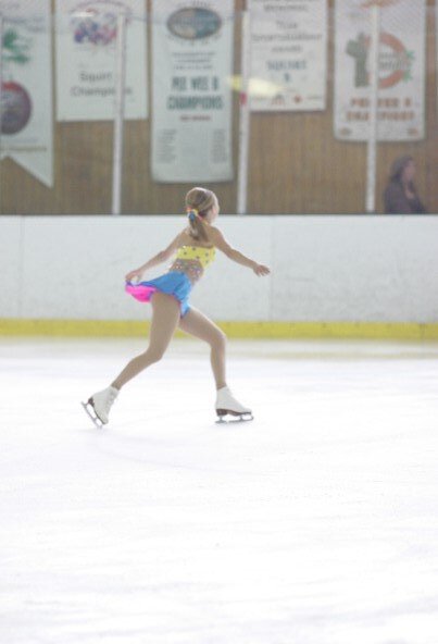 The author in her ice-skating days.