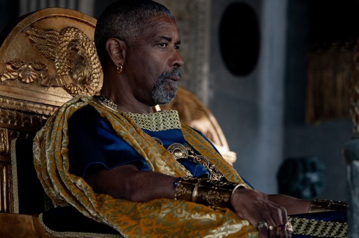 Denzel Washington as Macrinus in Gladiator II