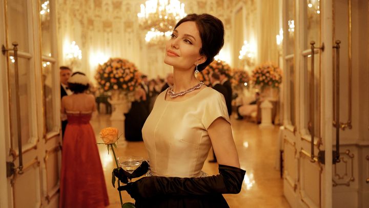 Angelina Jolie in character as Maria Callas