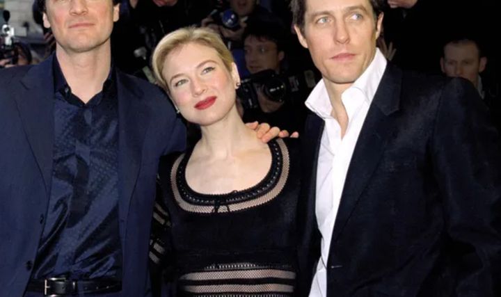 Colin Firth, Renée Zellweger and Hugh Grant at 2001's Bridget Jones Premiere