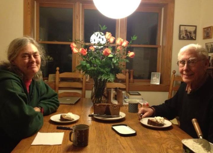 The author's mother and father in Pittsboro, North Carolina.